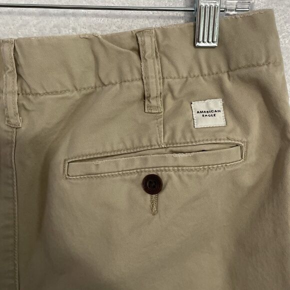 American Eagle ORIGINAL STRAIGHT LIVED IN KHAKI Pants Men’s 30x34 Tan FLEX - Picture 6 of 12